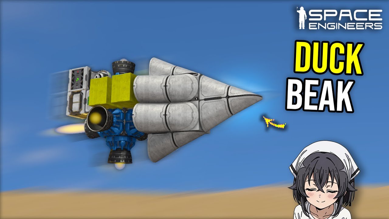 Can Missile With a Duck Mouth Deflect Artillery? Space Engineers - YouTube