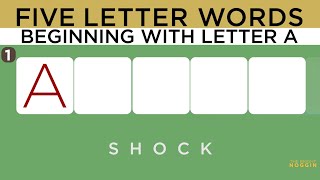 GUESS THE 5 LETTER WORD || BEGINNING WITH A || 3 CLUES screenshot 4