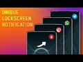 Unique led notification light icon on the lockscreen of any android phone for free