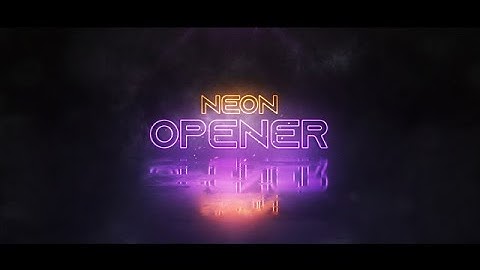 Neon Logo Opener After Effects Templates