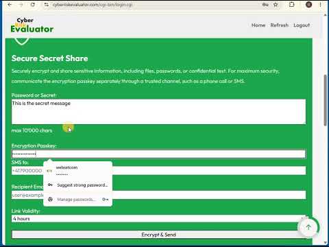 How to Send a Password Securely | Secure Secret Share Tutorial