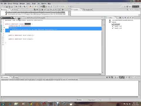 CAN AN ABSTRACT CLASS HAVE A CONSTRUCTOR JAVA DEMO