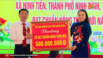 Ninh Tiến đón bằng công nhận xã đạt chuẩn nông thôn mới