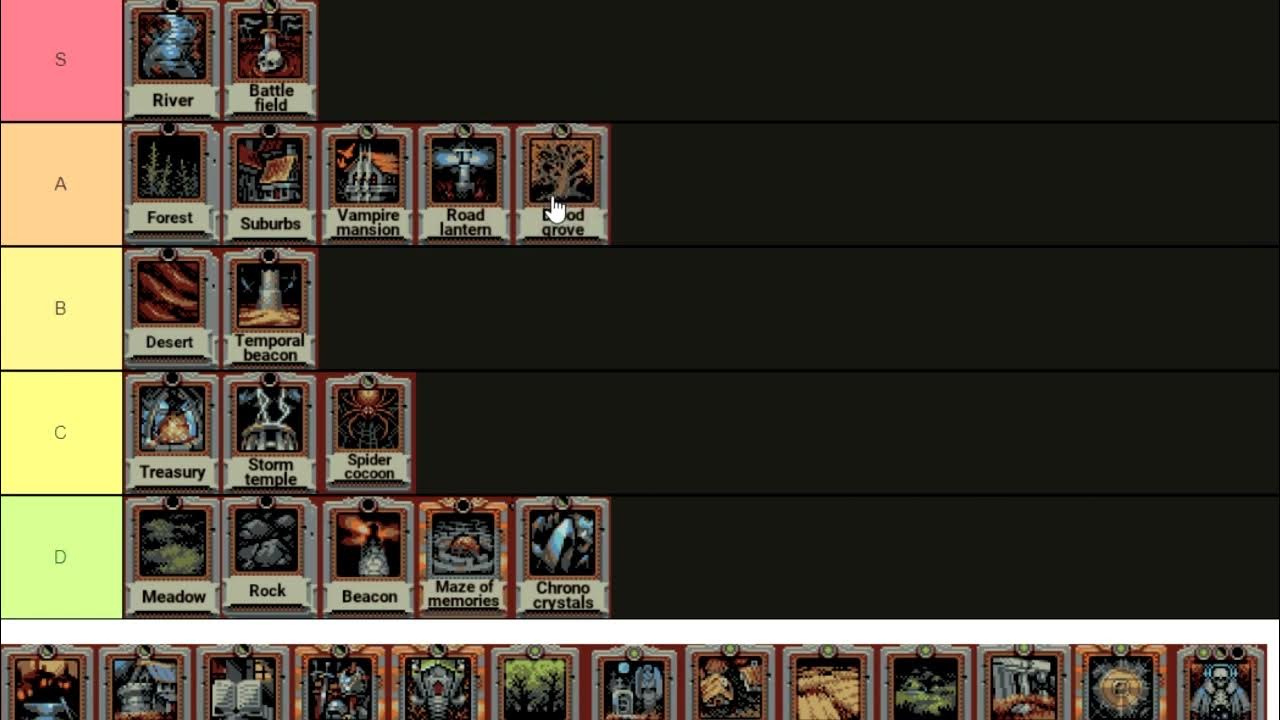 Loop hero; Card tier list YouTube