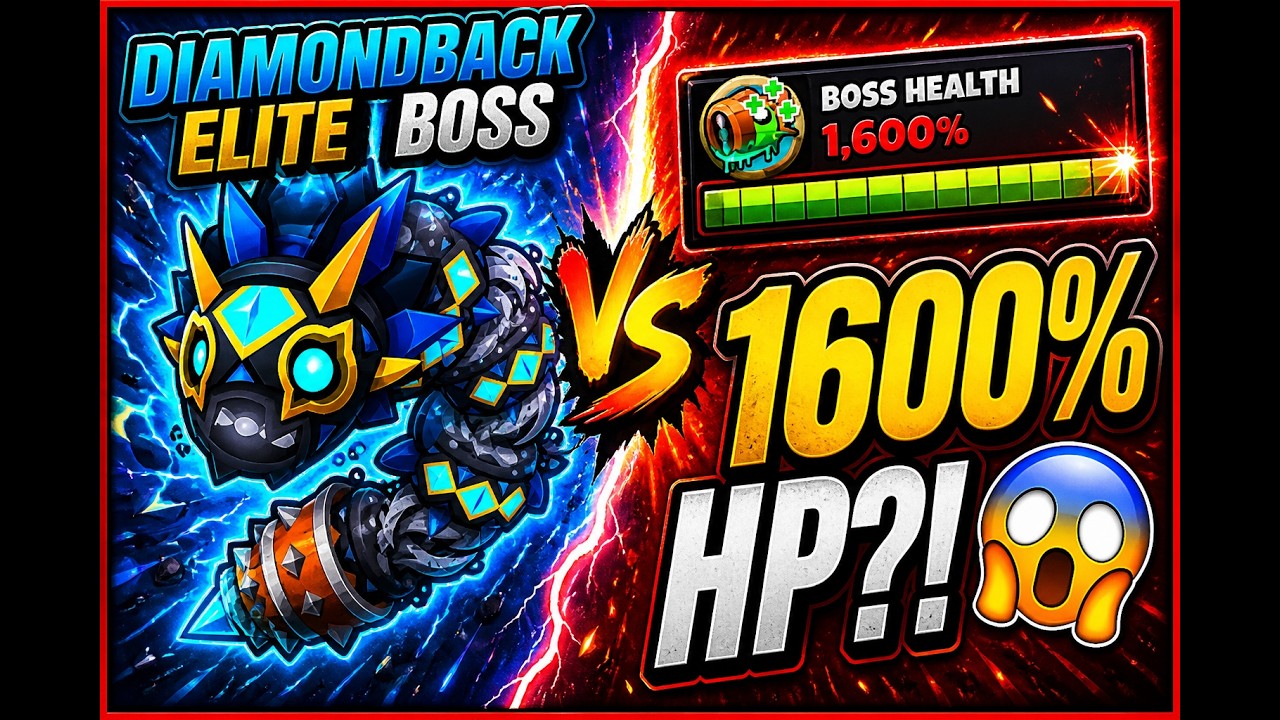 Diamondback ELITE vs 1600% Boss Health 😭 | BTD6 Polska - YouTube