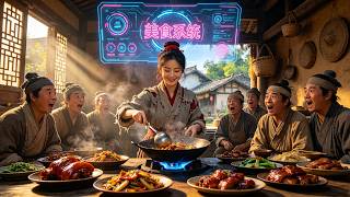 System‑aided chef Cai Xiaoxiao thrives as a poor ancient peasant wife with cooking. screenshot 1