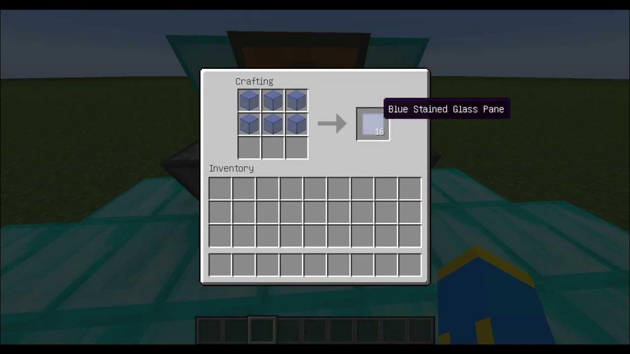 Minecraft Jak zrobić Niebieską Szybę / Minecraft How to make Blue