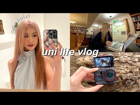 Busy Uni Life Vlog 💬 balancing Studies + Hobbies, Keeping Active, New Hair, Vlogging With Insta360