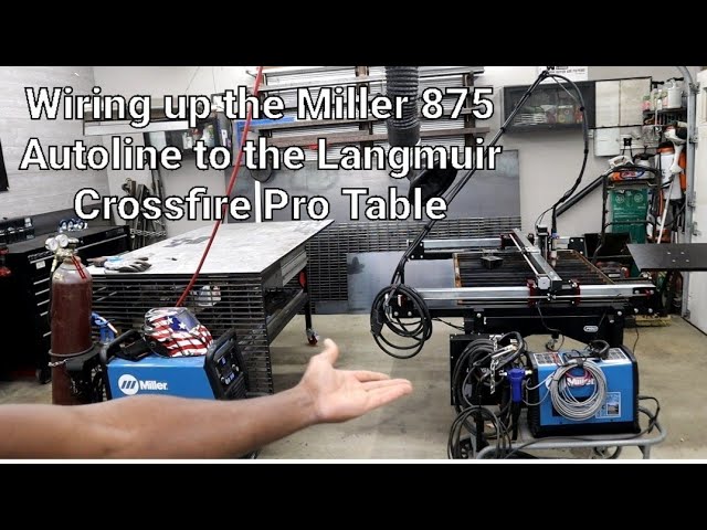 Miller Spectrum 875 Autoline wired up to the Langmuir Crossfire