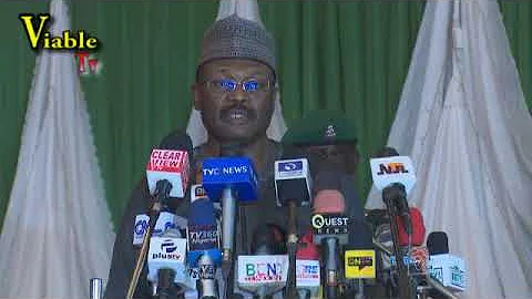 Live Updates Of INEC Chairman's Briefing on Preparation For Elections