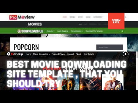Best movie downloading site template I Blogger I full process with installation of template