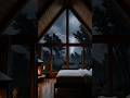 Rainy Cabin Nights 🌧️ Fireplace & Storm Sounds for Deep Sleep #sleep