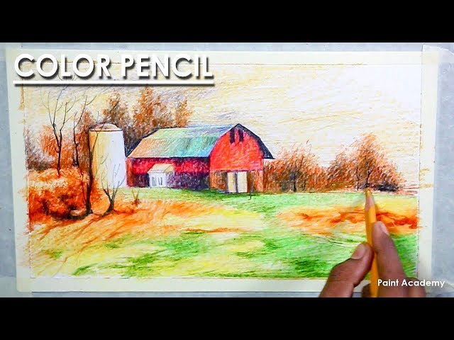 18+ Color Pencil Drawing Landscape