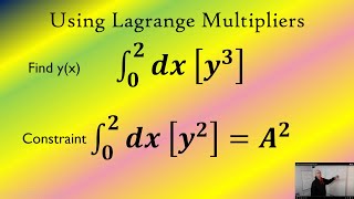 Find Stationary point of a Functional using Lagrange Multiplier