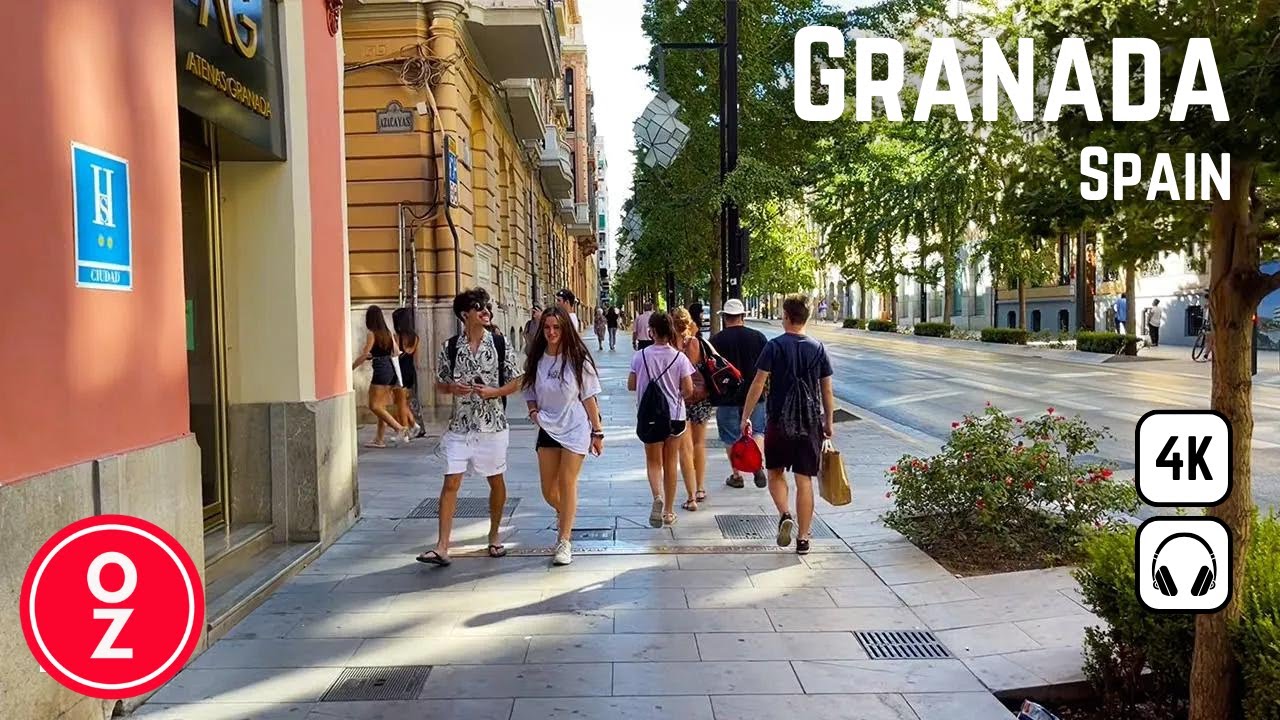 Barcelona, España | GRANADA | Recorrido a Pie 4K