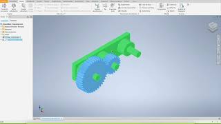Eje de Engranajes Autodesk inventor 2024