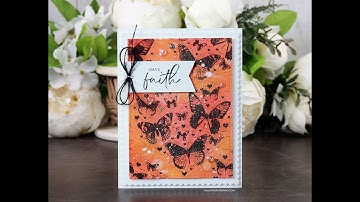 Unity Quick Tip: Inky Butterfly Background Card -DIY Pattern Paper