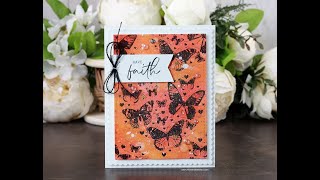 Unity Quick Tip: Inky Butterfly Background Card -DIY Pattern Paper
