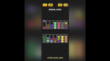 Ball Sort Special Level - Locked Ball (after Level 2250)