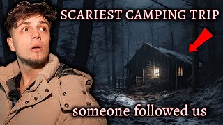 MOST HAUNTED CABIN IN THE WOODS CAMPING TRIP - TRAPPED DURING SNOWSTORM | WE WERE NOT ALONE