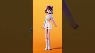 3D Girl Dance |3D Animation - MAYA #animator #animatedcartoon #animatedmovie #3danimation #character