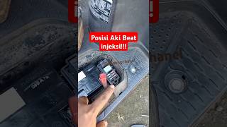 Posisi Aki Motor Beat Injeksi  youtubeshorts tutorial short bengkelmotor