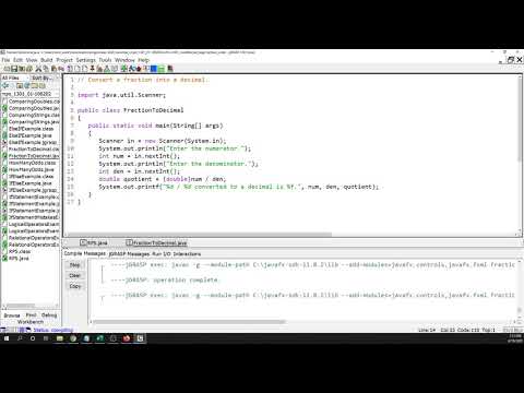 Programming Example:  Convert Fraction to Decimal