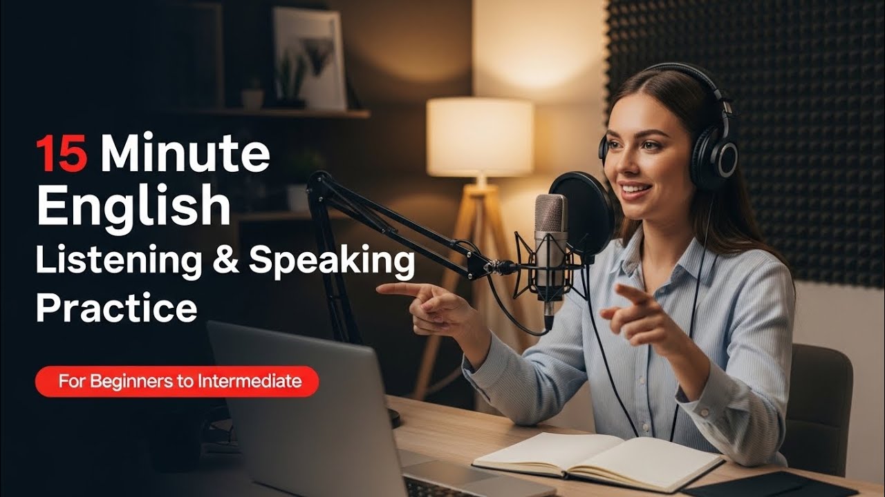 15-Minute English Listening & Speaking Practice for Beginners to Intermediate| Real-life situations 