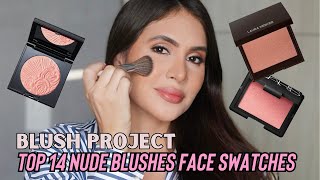 TOP NUDE BLUSHES IN MY COLLECTION: FACE SWATCHES AND DUPES ON MY FAIR TO LIGHT SKIN #blushes