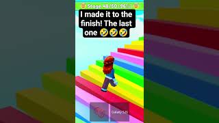 easy obby the finish! roblox #play4fun #gaming #roblox #mom #games #momvskids #shorts