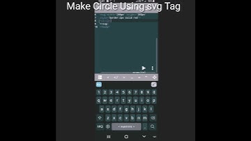Make a Circle Using svg tag in HTML #shorts