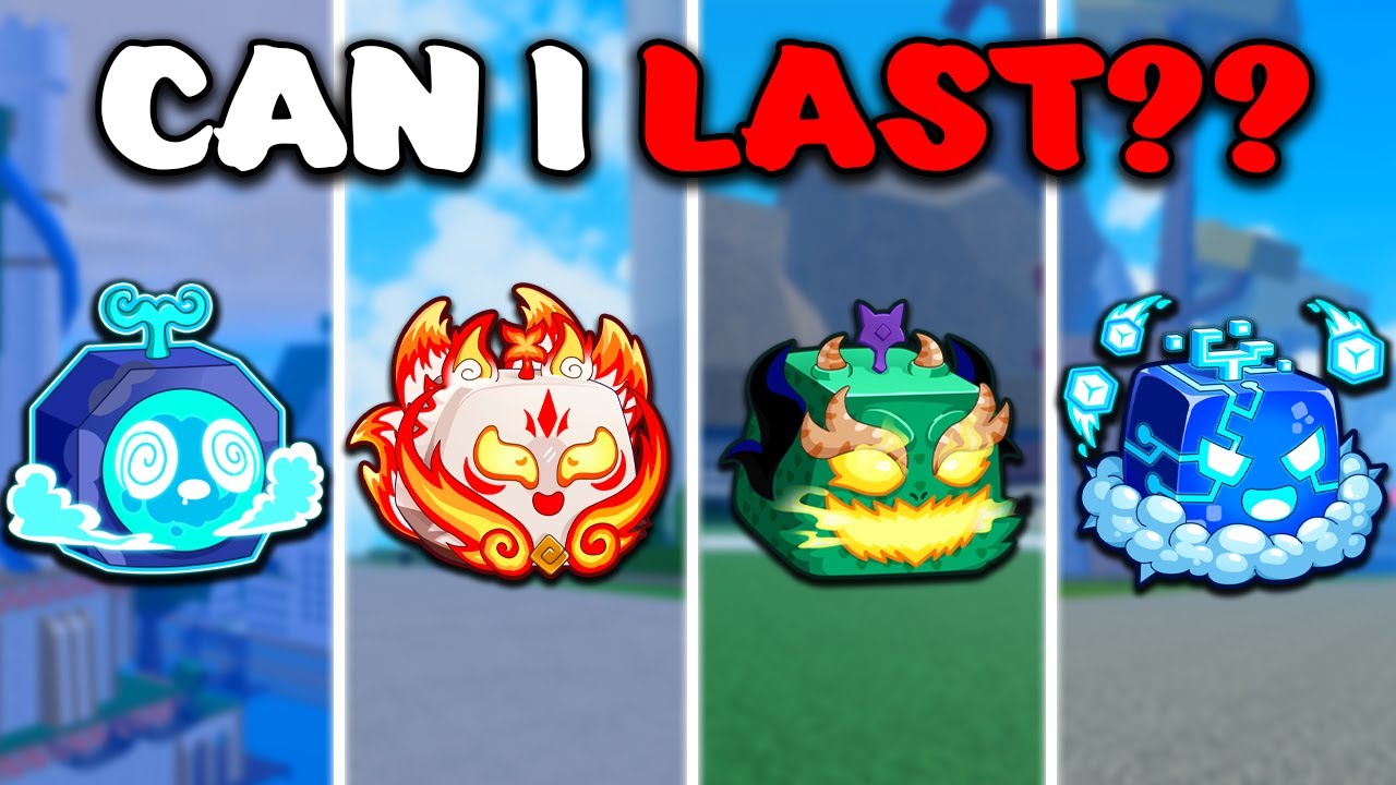 How long can THE BEST FRUITS last me WITHOUT DYING in Blox Fruits pvp...