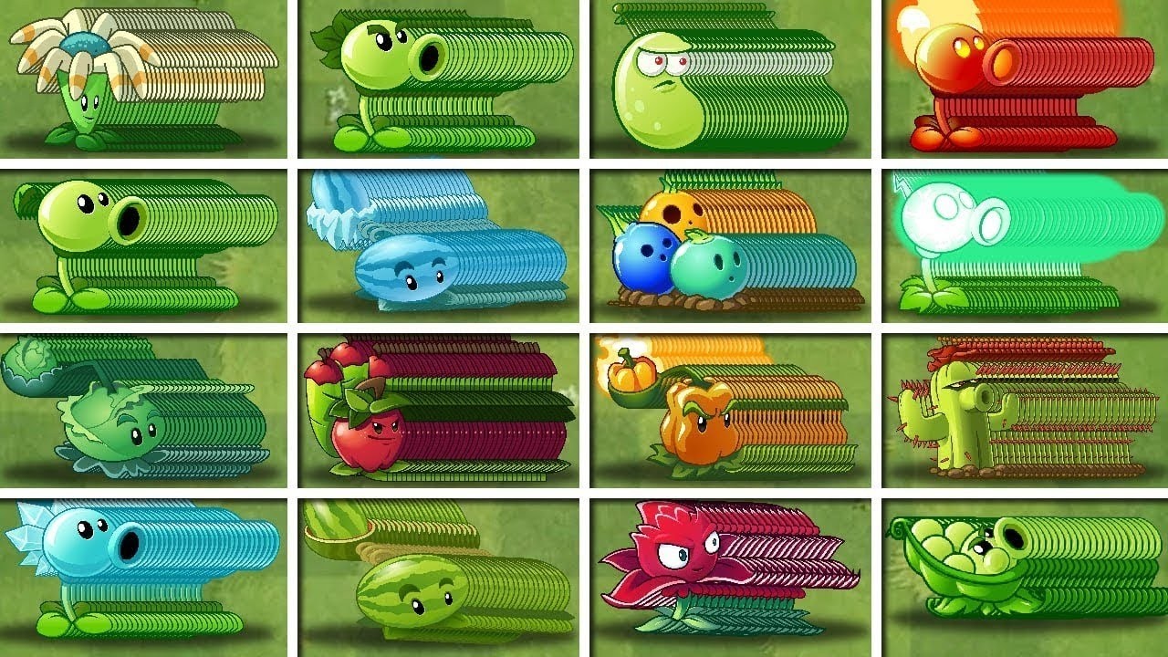 100x Platns vs ALL BOSS ZOMBIE - PVZ