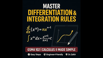 1 - GSMA102 - Calculus II - Module 1 - Introduction - Rules of Differentiation& Integration