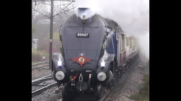 A4 60007 Sir Nigel Gresley at Newark on 15 November 2025, Saphos Trains Christmas White Rose to York