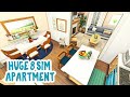 Huge Apartment for 8 Sims 🧸 || The Sims 4 Apartment Renovation: Speed Build