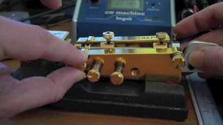 Adjusting a Begali Intrepid and testing it with the Begali CW Machine