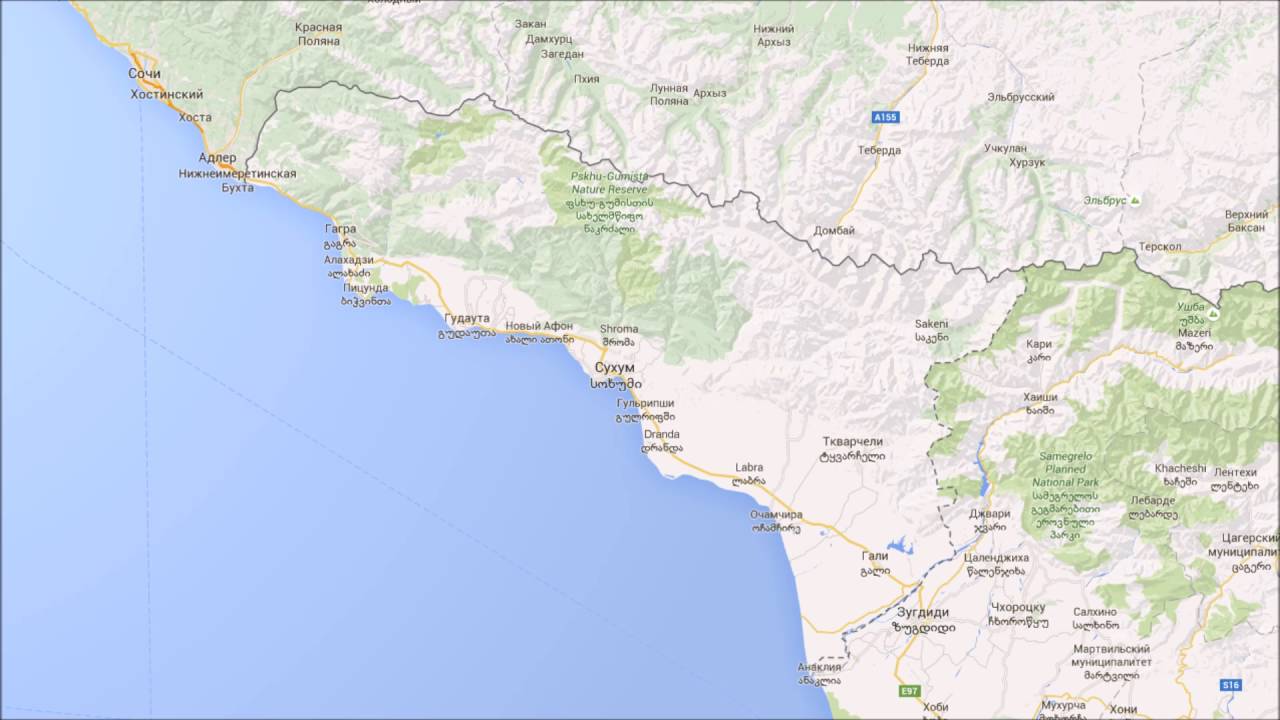 Абхазскую карту. Карта черного моря Абхазия. Карта Республики Абхазия с городами. Гагра на карте Черноморского побережья. Берег Абхазии на карте черного моря.