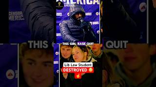 Liberal Girl Rage Quits After Myron Gaines Says This | Myron Gaines College Debate