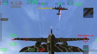 Gunship Sequel WW2 : Me-262 A1 vs P-51D & B-24 Instant Dogfight. screenshot 5