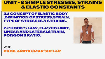 Lecture 1 Simple Stresses and Strains