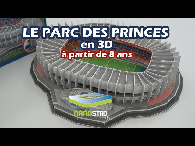 Nanostad Parc des princes 3D - Démo de la construction du puzzle 3D 