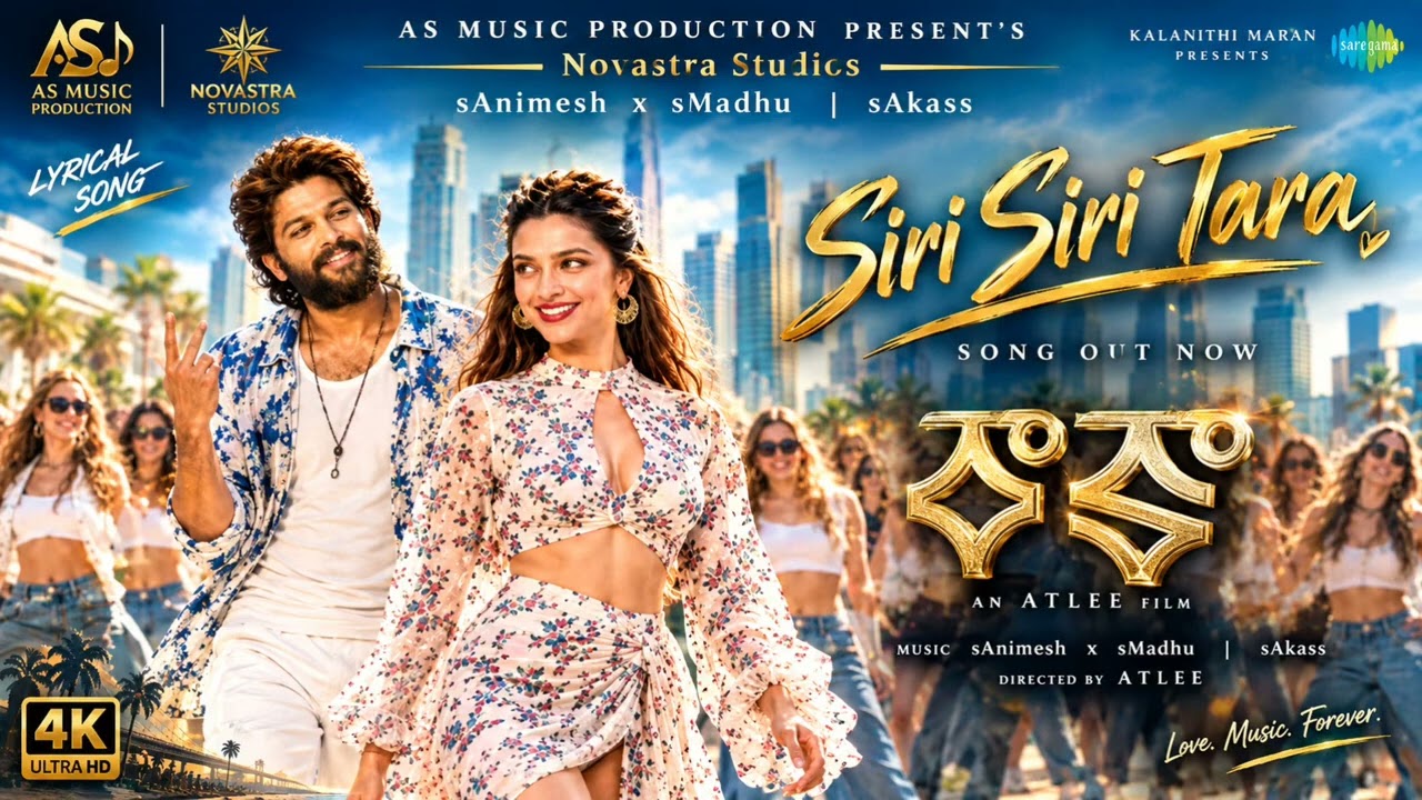 RAAKAA-Siri Siri Tara | Allu Arjun & Deepika Padukone | Atlee | Sai Abhyankkar | Nexora Studios