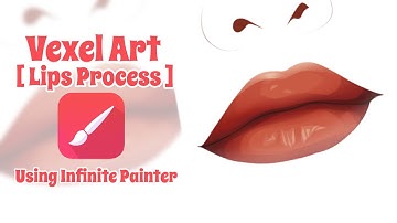 Vexel Art [ LIPS PROCESS ] using Infinite Painter