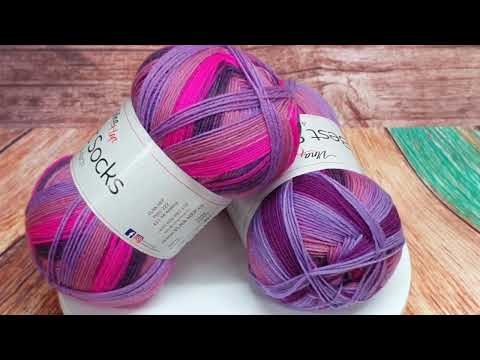 Video: Příze Best Socks, 4-fach,  7724