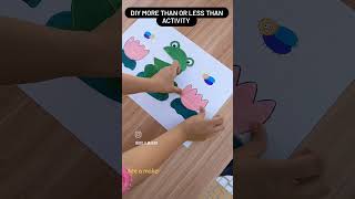 More than or less than DIY activity for toddlers
