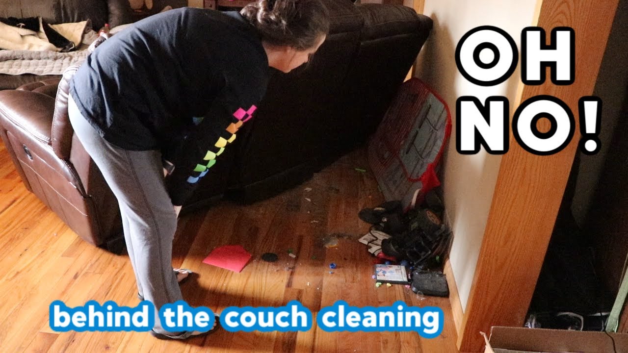 CLEAN WITH ME BEHIND THE COUCH MOTIVATIONAL CLEANING YouTube