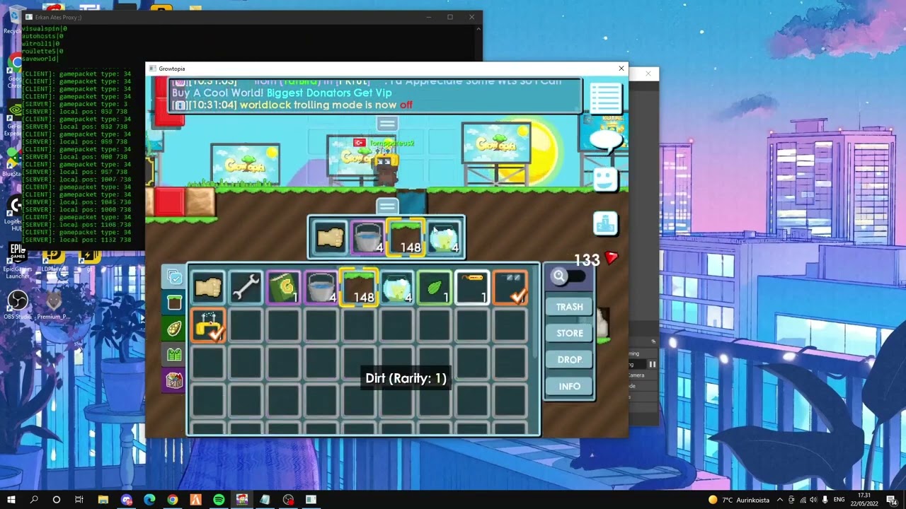 Growtopia Premium Proxy 3 95 Only PC Has Autofarm Casino Hack Spammer And Much More