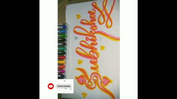 #Name request in Calligraphylettering|Subhiksha|Vaishnavi| #brushcalligraphy #calligraphyart#shorts