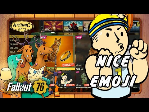 Fallout 76: New Cat & Emoji. New Atomic Shop Items. Atomic Shop Update ...